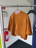 Top str 36/S - Cognac læder