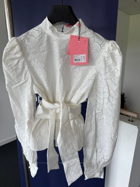 Bluse str 40/L - Hvid