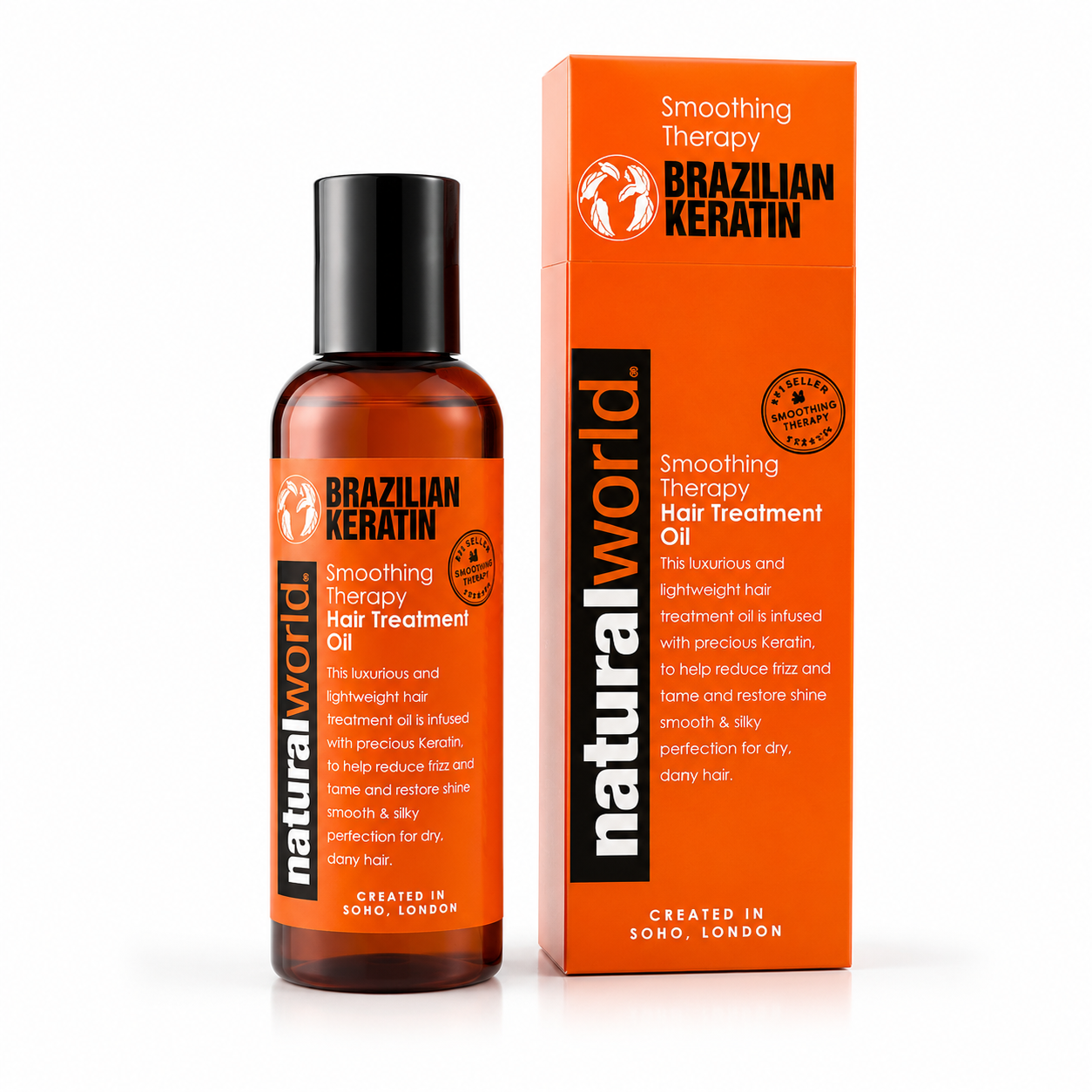 Natural World Brazilian Keratin Hair Oil 100 ml