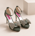 Custommade Arlina Crystal Bow - Turf Green str 40
