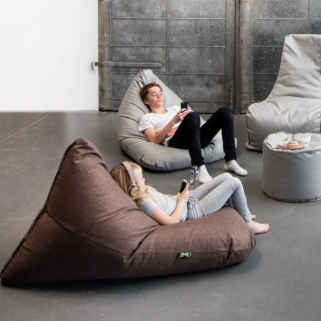 Xpouf Triangle sækkestol - Coated Brun